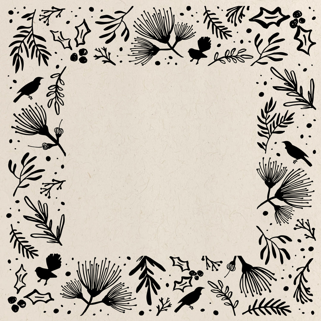 Aotearoa Christmas Border – Window Art