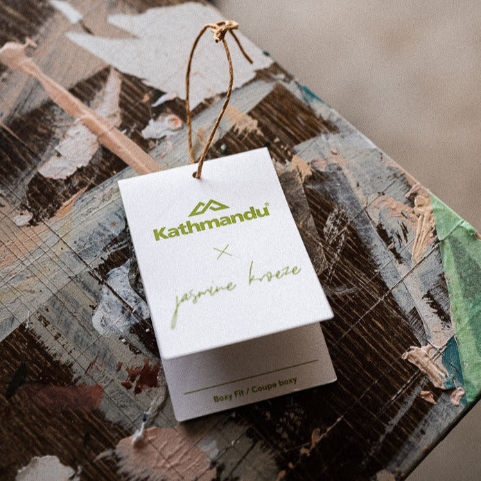 Kathmandu artist collaboration swing tag