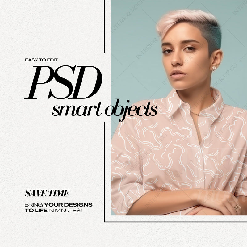 PSD Diverse Fashion Mockup for Apparel Patterns