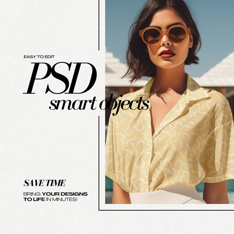 PSD Shirt Mockup for Pattern and Textile Designs