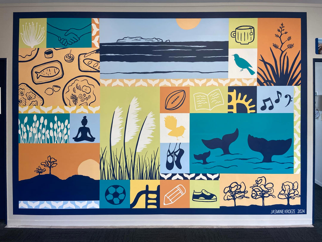 Pāpāmoa Sports & Recreation Centre Mural