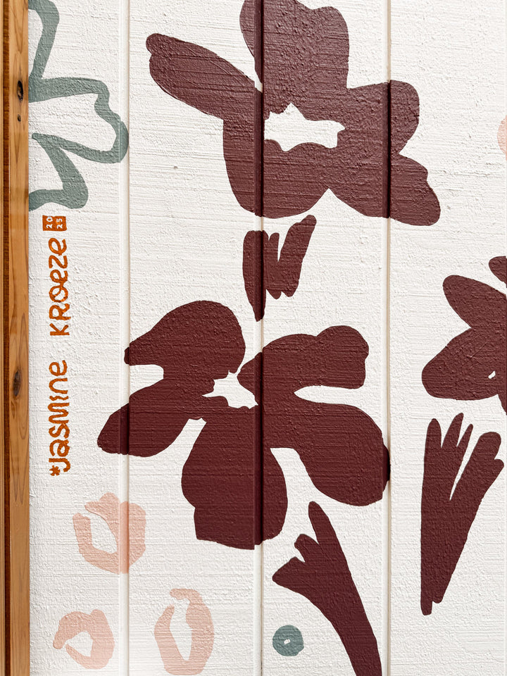 Wildflour Bakery - Floral Mural