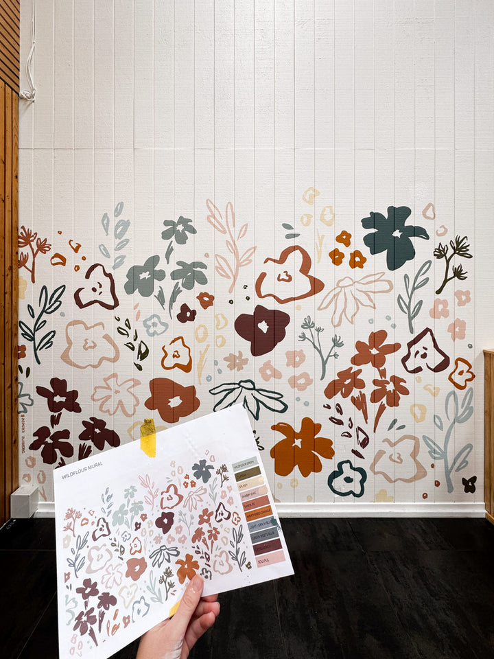 Wildflour Bakery - Floral Mural