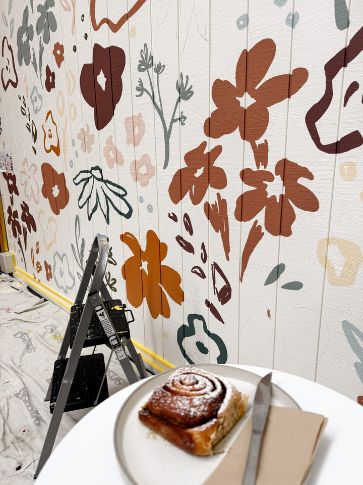 Wildflour Bakery - Floral Mural