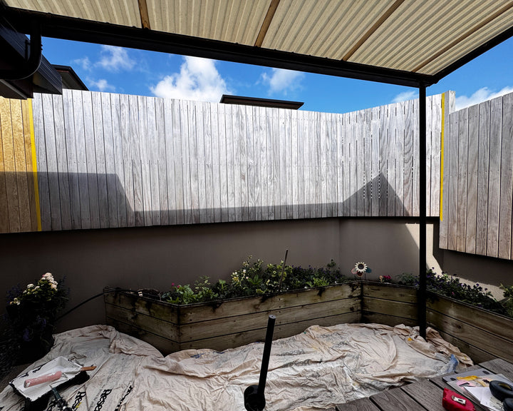 Floral Backyard Mural - Mt Maunganui