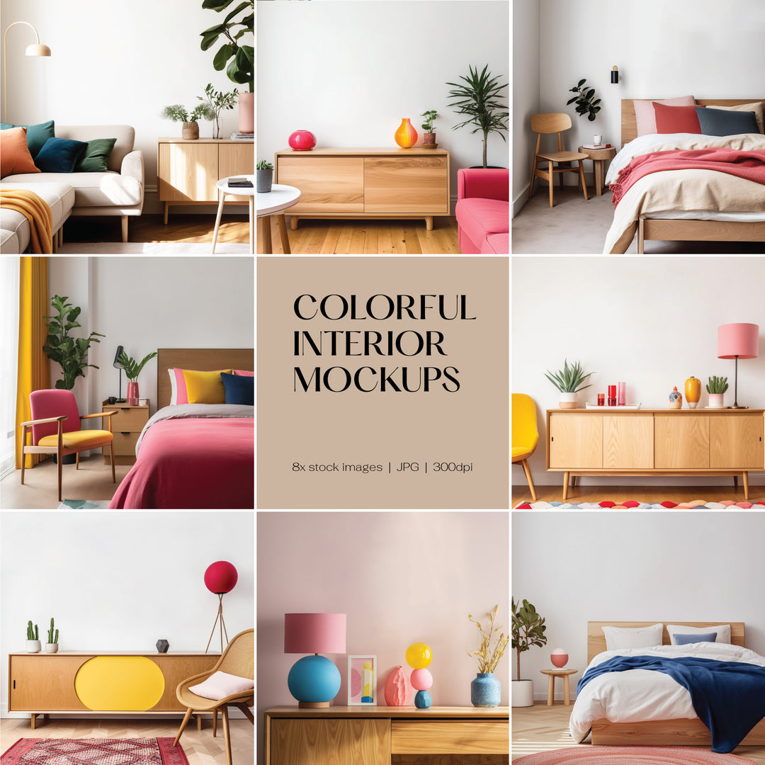 Colourful Blank Wall - Stock Image Bundle