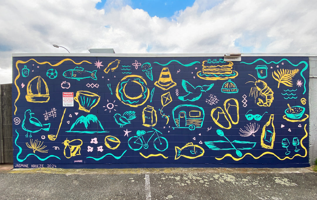 Graffiato Street Art Festival Mural – Taupō, NZ