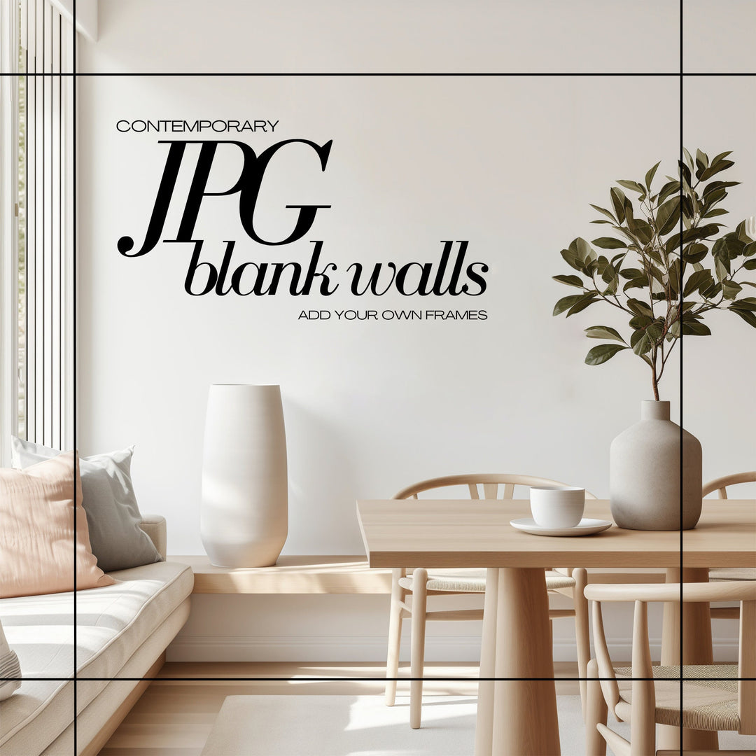 Blank Wall  Contemporary Interior Mockup Bundle JPG