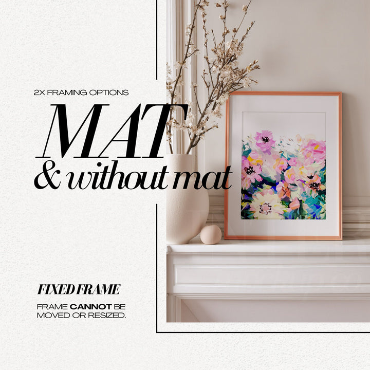 16x20 Frame Mockup PSD Coquette Room