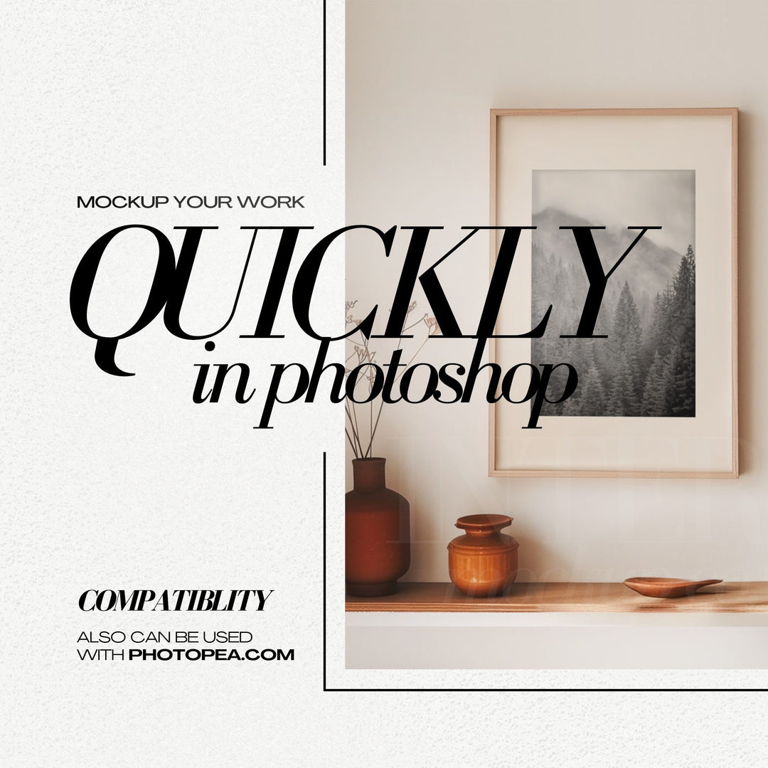 12x18 PSD Frame Mockup for Small Art