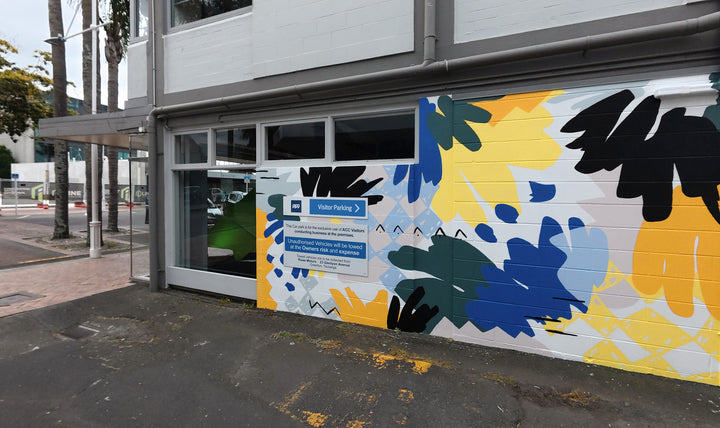 Tiahuia Project by Tauranga City Council - Abstract Mural