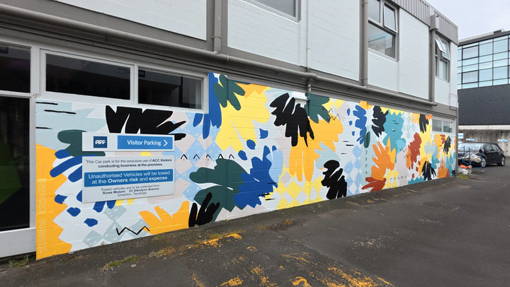 Tiahuia Project by Tauranga City Council - Abstract Mural