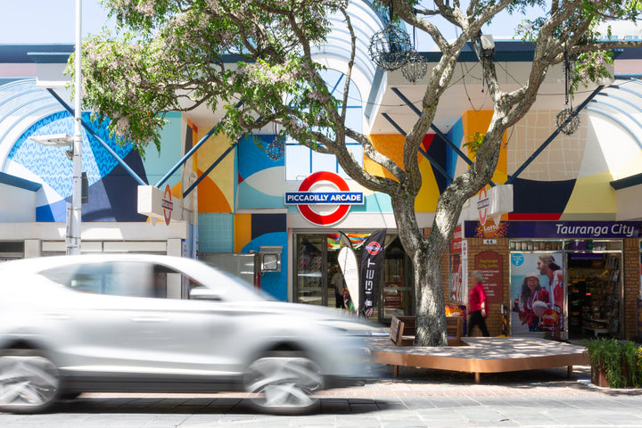 Piccadilly Arcade - "Interchange" Colourful Mural