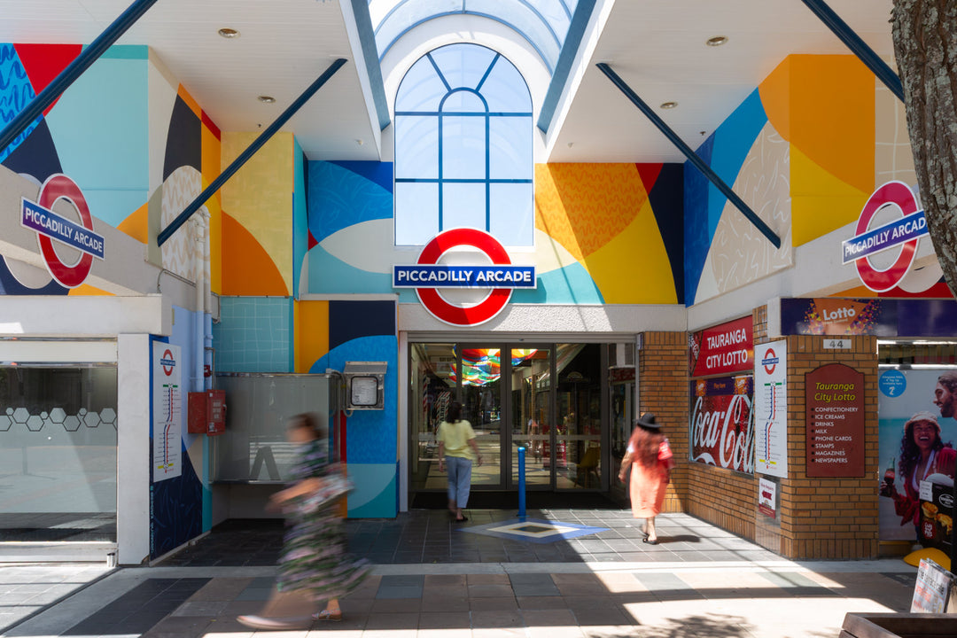 Piccadilly Arcade - "Interchange" Colourful Mural