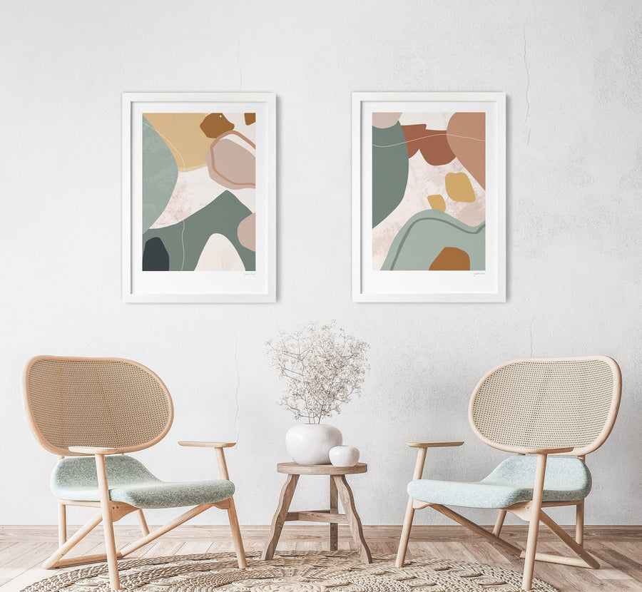 nz interior design render boho wall art print