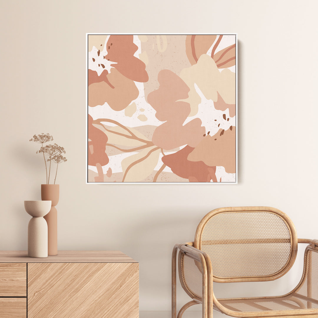 fine art botanical print pink tones