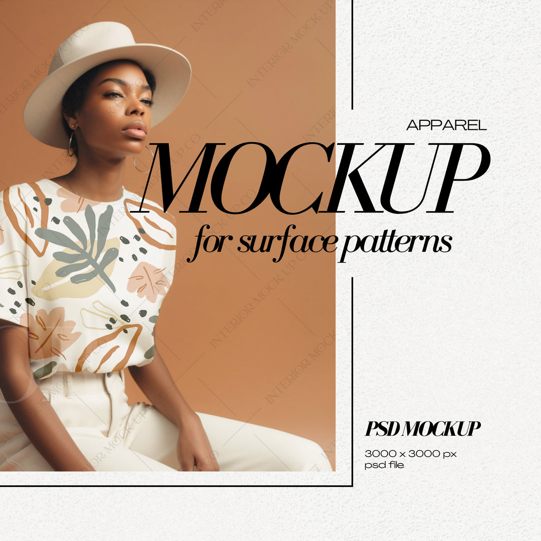 PSD Diverse Fashion Mockup for Apparel Patterns