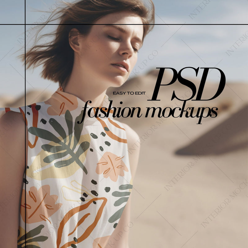 PSD Fashion Mockup for Surface Patterns