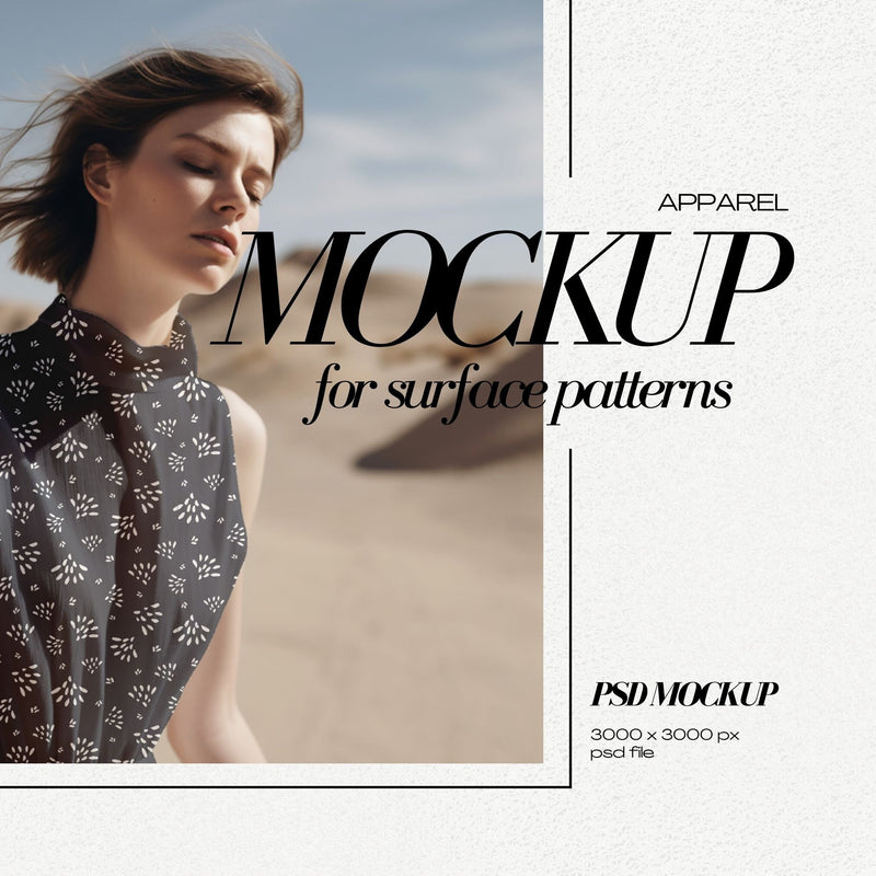 PSD Fashion Mockup for Surface Patterns