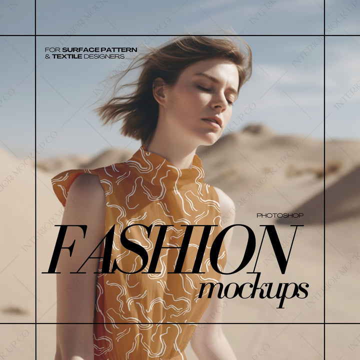 PSD Fashion Mockup for Surface Patterns