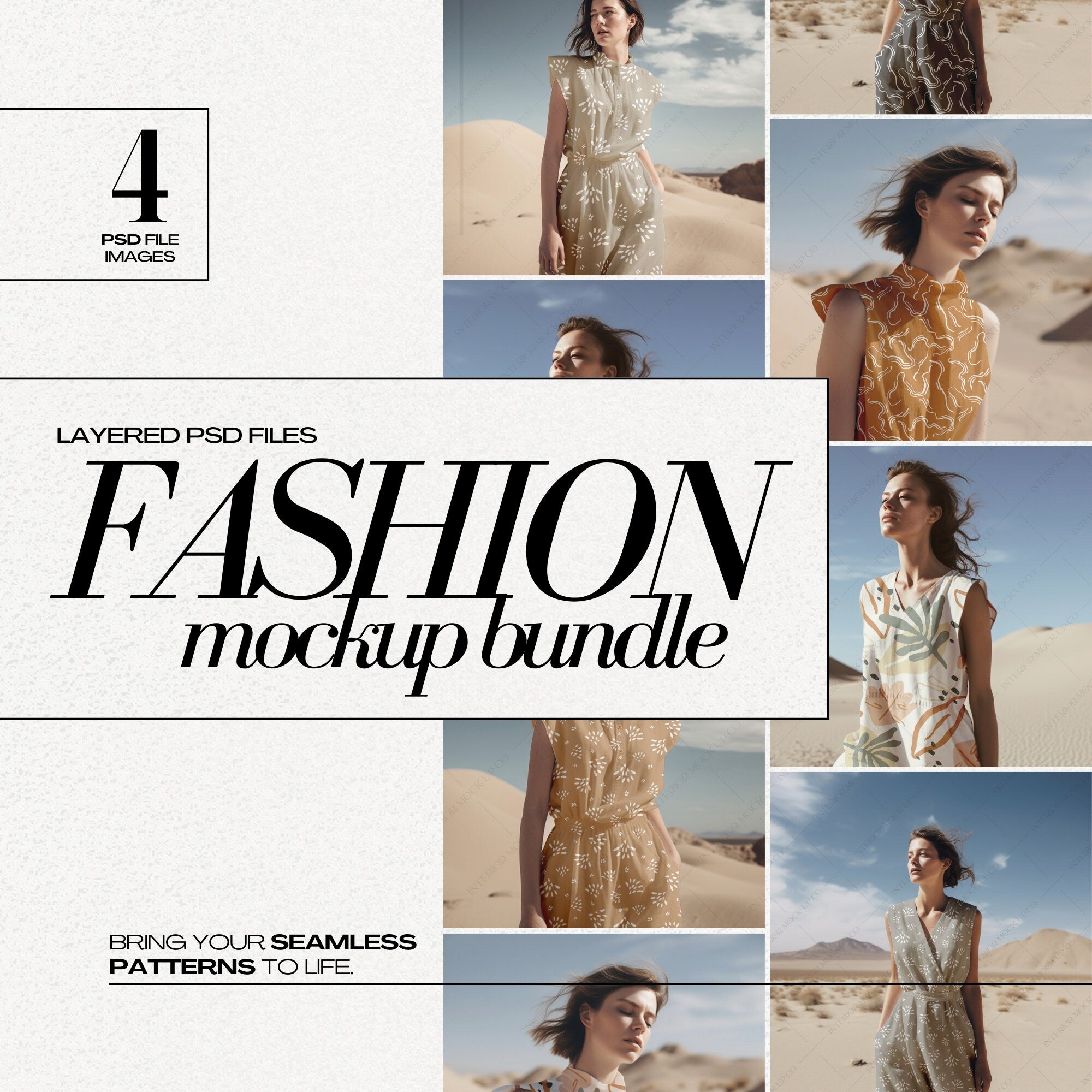 PSD Fashion AOP Mockup Bundle for Seamless Patterns – Jasmine Kroeze