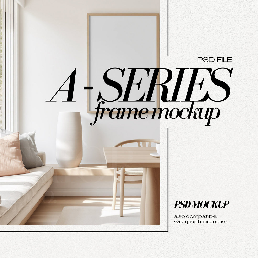 DIN A1 Frame Mockup PSD Vertical Frames Mock up for Art