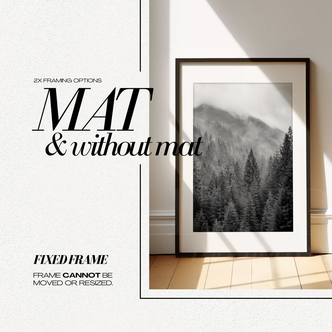 A2 Leaning Frame Mockup PSD for Wall Art