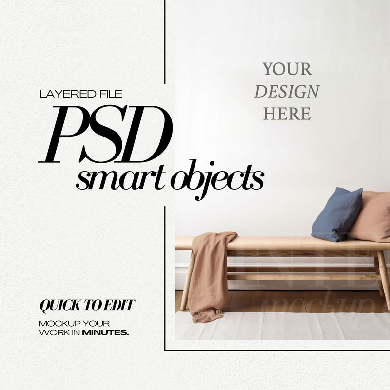 PSD Wallpaper Mockup - Surface Pattern Design
