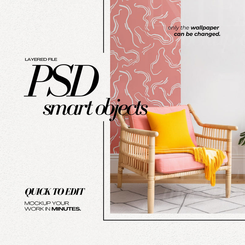 PSD Bright Wallpaper Mockup Bundle