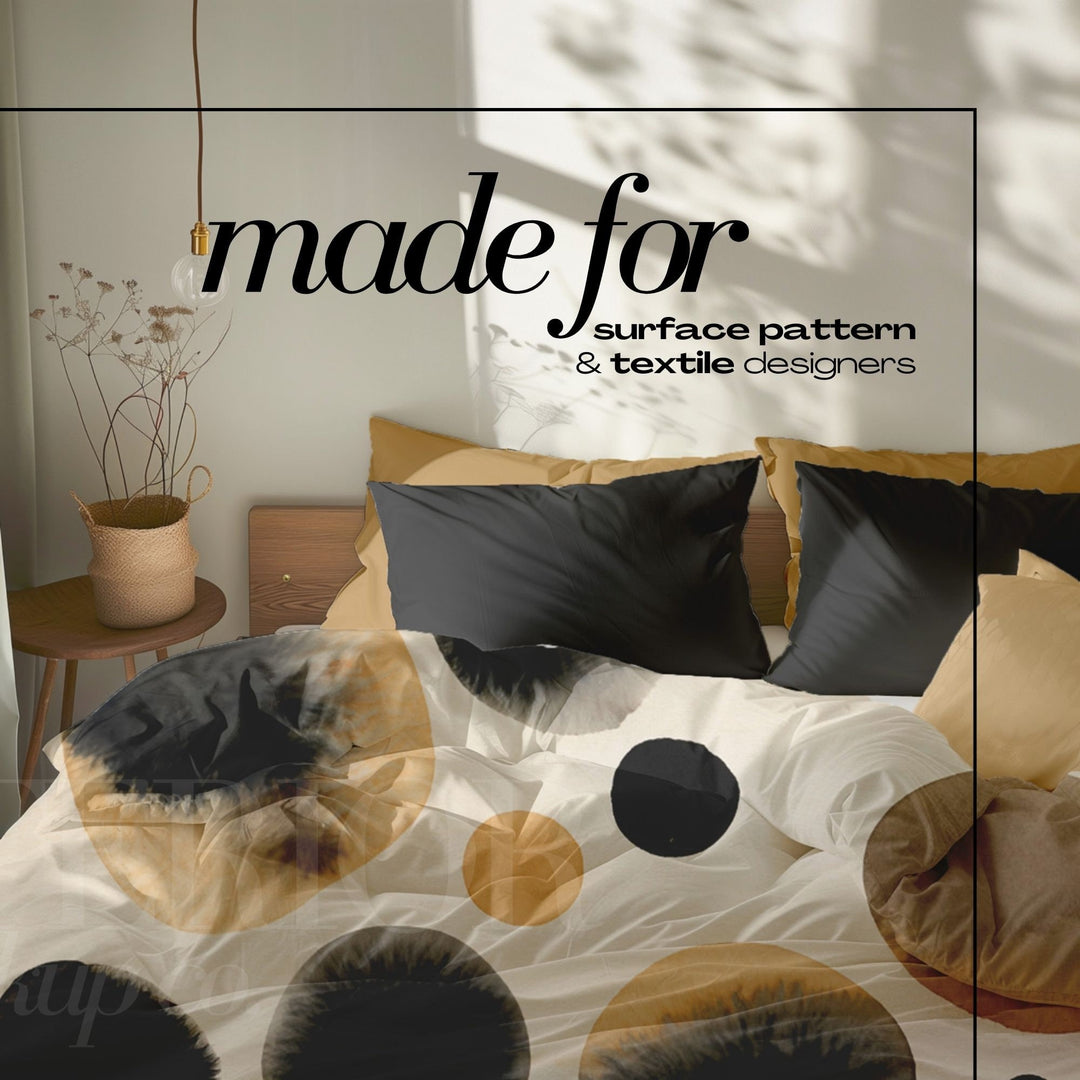 PSD Bedding Mockup Duvet Cover for Bed Set