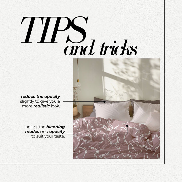 PSD Bedding Mockup Duvet Cover for Bed Set