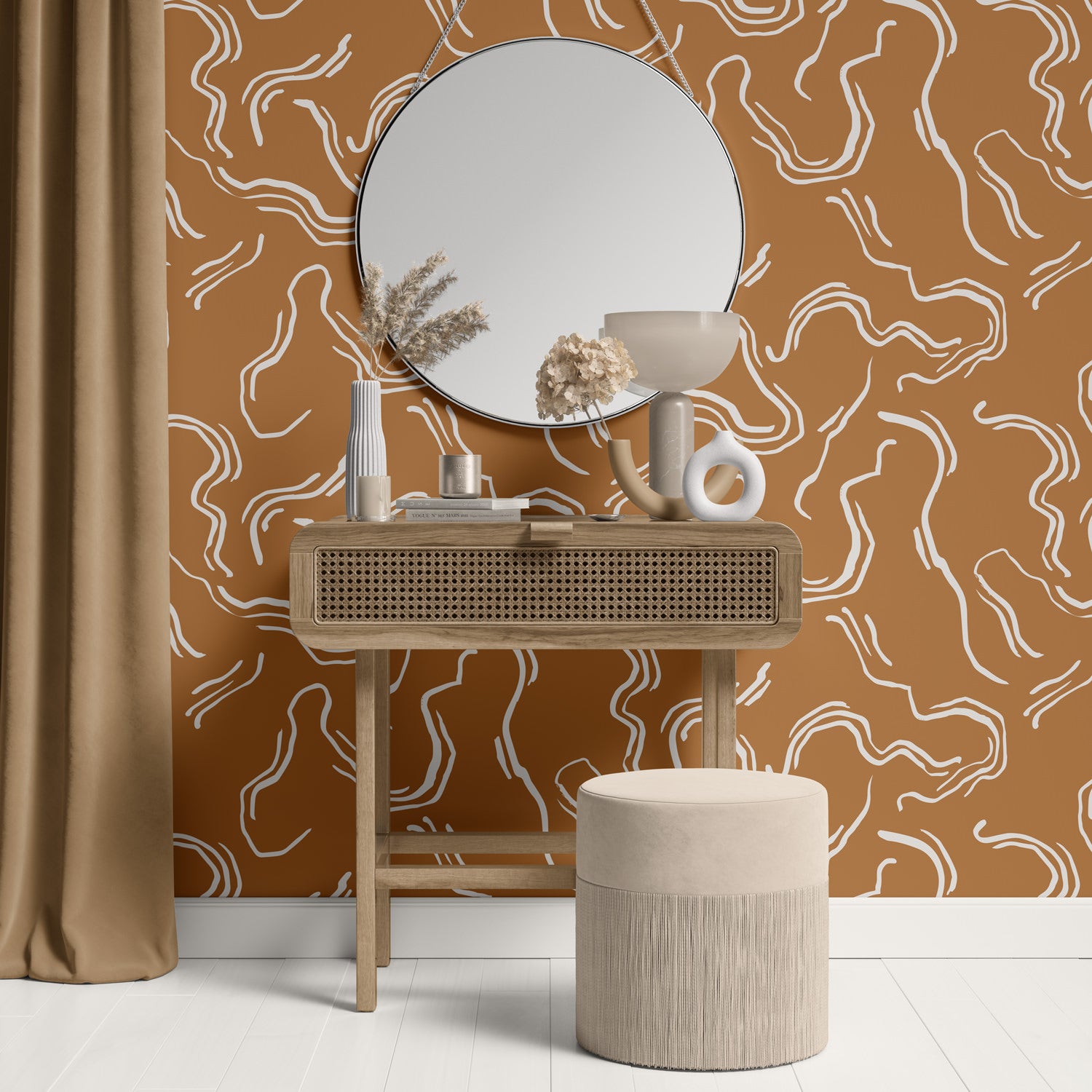 abstract line wallpaper design melbourne